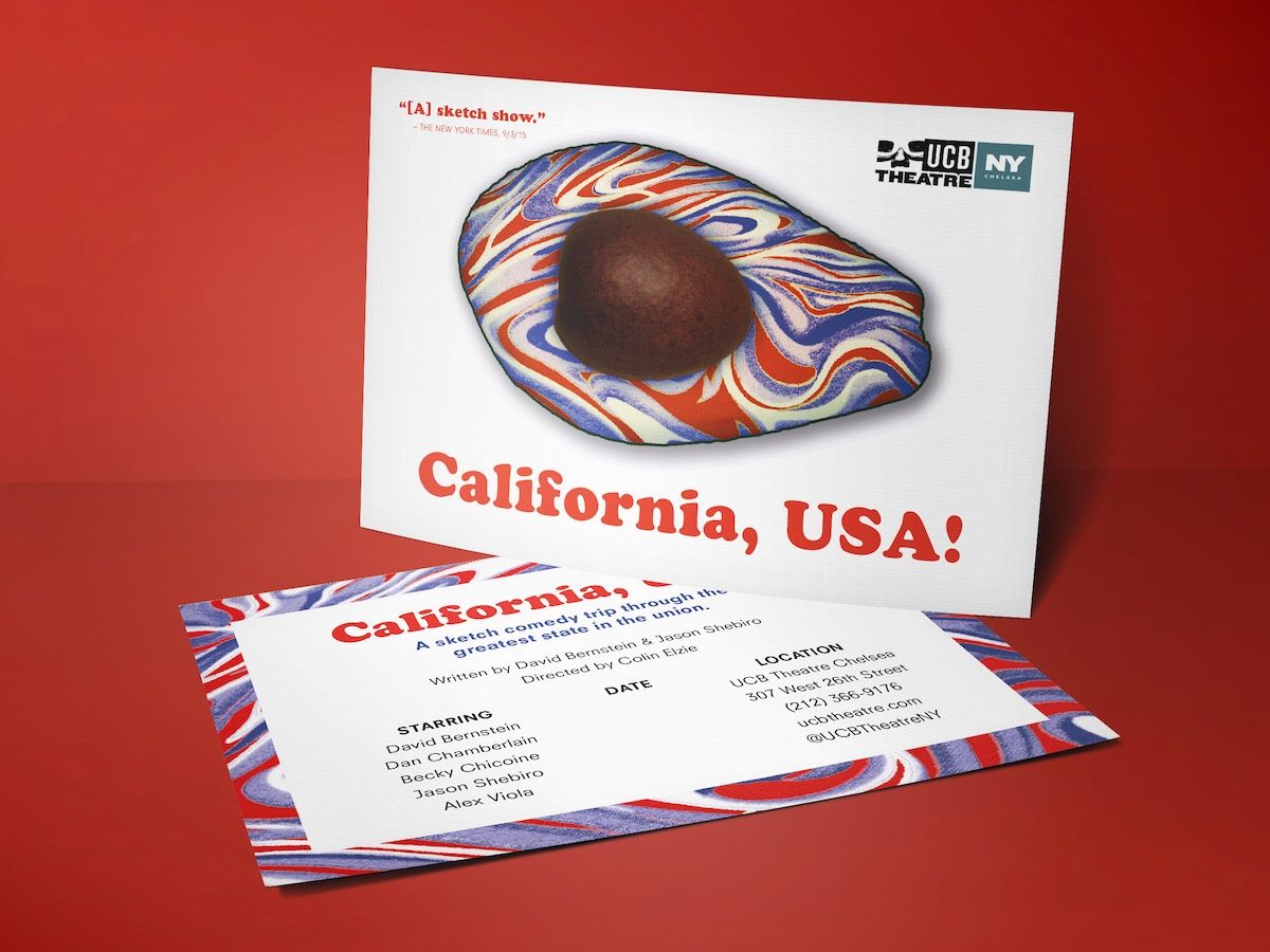 California, USA! Postcard